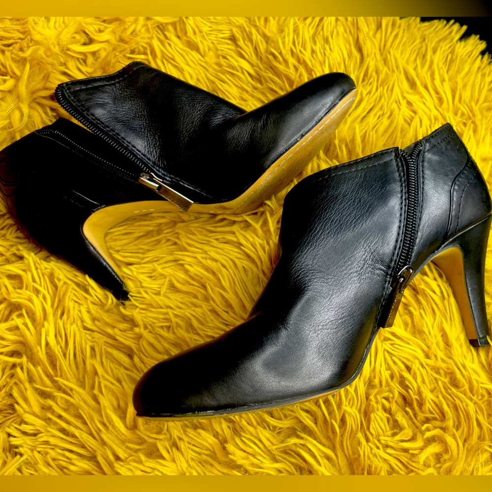 Vince Camuto black booties